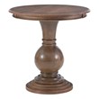 Pemberly Row Round Wood Accent Table Pedestal Base 26.5