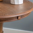 Pemberly Row Round Wood Accent Table Pedestal Base 26.5