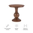 Pemberly Row Round Wood Accent Table Pedestal Base 26.5