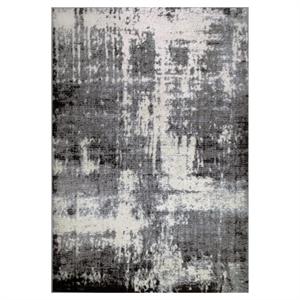Pemberly Row Vintage Monochromatic Abstract Gray Area Rug Rectangle 7'10&quotx10'