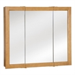 Pemberly Row Modern 36-Inch Wood Medicine Cabinet in Nutmeg Oak