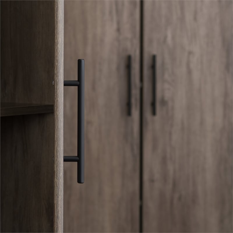 Pemberly Row 54 inch Drifted Gray Engineered Wood Wall Cabinet