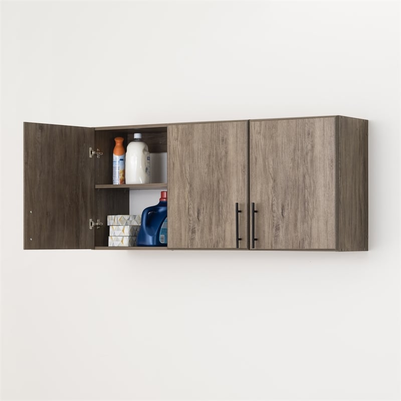Pemberly Row 54 inch Drifted Gray Engineered Wood Wall Cabinet