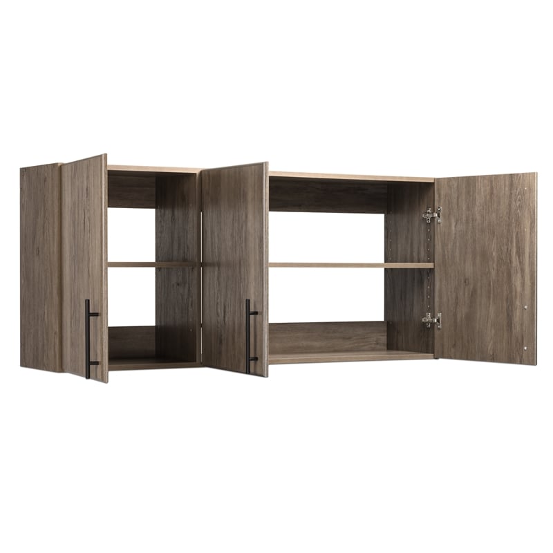 Pemberly Row 54 inch Drifted Gray Engineered Wood Wall Cabinet