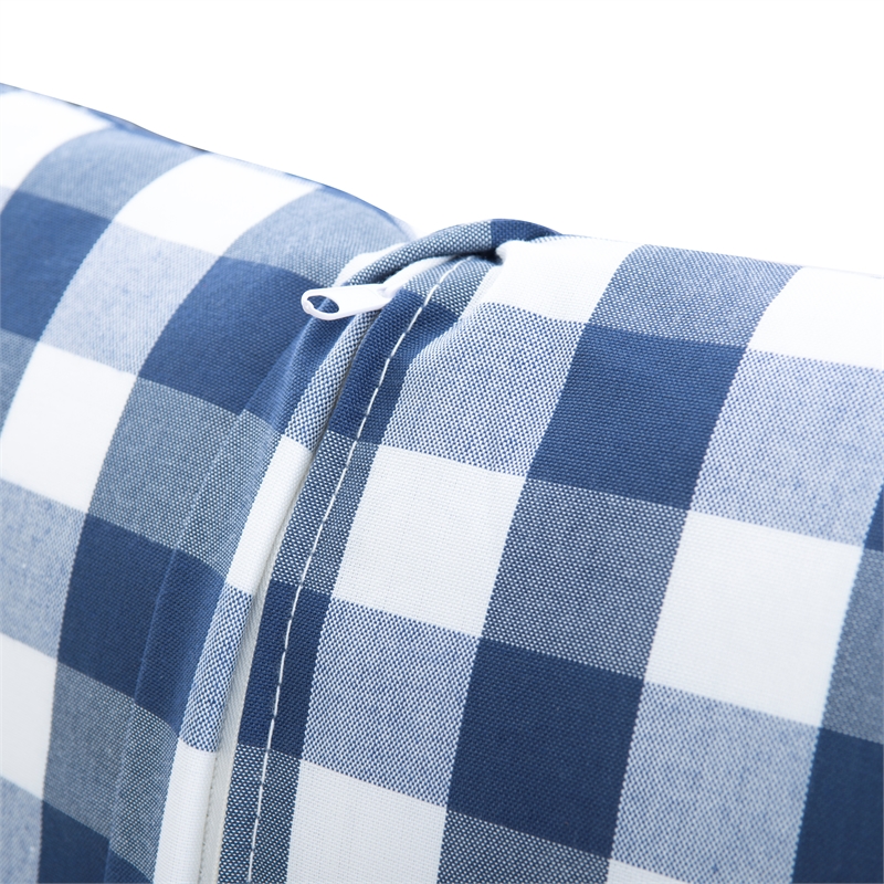 Pemberly Row 5 Piece Polyester Cushion / Pillow Set for Nook in Navy