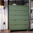 Pemberly Row Modern Tall Engineered Wood Dresser in Sage Green