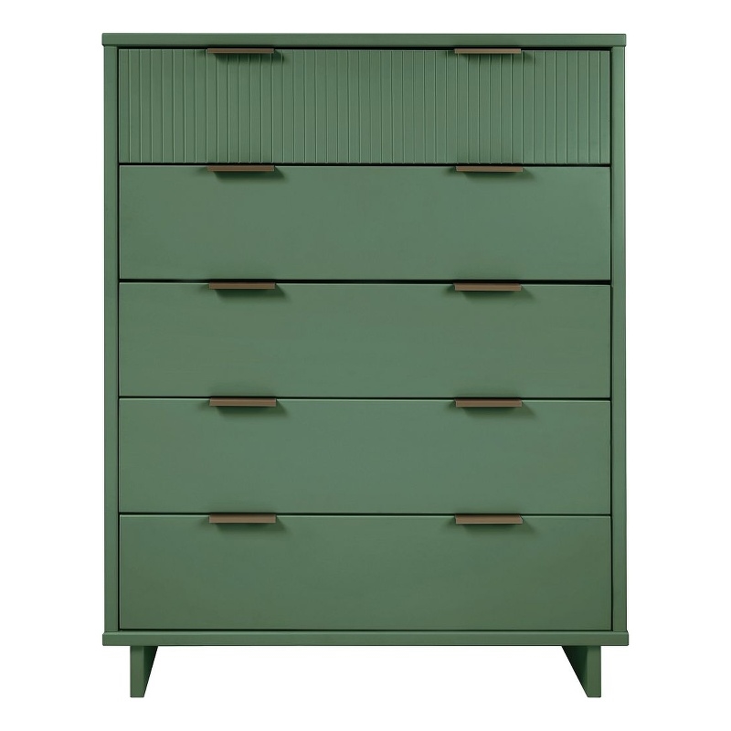 Pemberly Row Modern Tall Engineered Wood Dresser in Sage Green