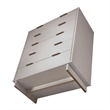 Pemberly Row Modern Tall Engineered Wood Dresser in Light Gray