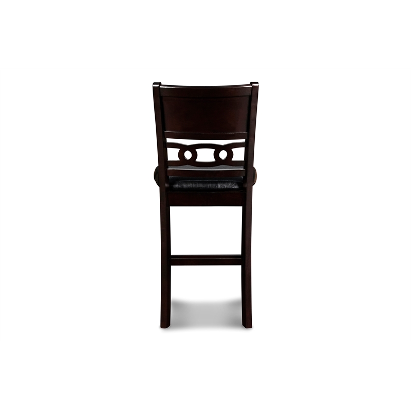 Pemberly Row 5-Piece Transitional Wood Dining Set in Ebony Finish