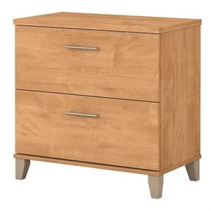 Pemberly Row Modern Lateral File Cabinet in Maple Cross - Eng Wood