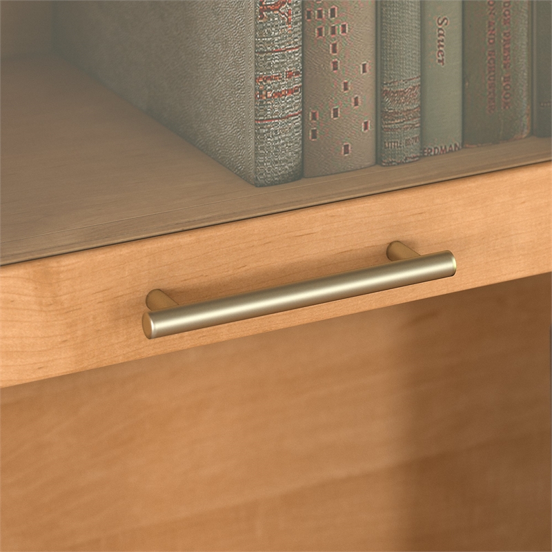 Pemberly Row 60W Hutch for L Desk in Maple Cross - Engineered Wood
