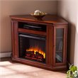 Pemberly Row Convertible Media Electric Fireplace in Mahogany