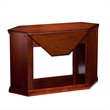 Pemberly Row Convertible Media Electric Fireplace in Mahogany