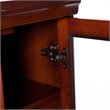 Pemberly Row Convertible Media Electric Fireplace in Mahogany