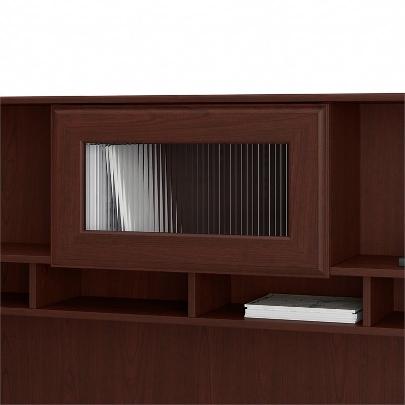 Pemberly Row Modern Hutch in Harvest Cherry - Engineered Wood