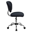 Pemberly Row Modern Mid-Back Mesh Office Swivel Chair in Gray