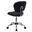Pemberly Row Modern Mid-Back Mesh Office Swivel Chair in Gray
