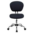 Pemberly Row Modern Mid-Back Mesh Office Swivel Chair in Gray
