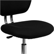 Pemberly Row Mid-Back Mesh Office Swivel Chair in Black and Chrome