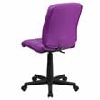 Pemberly Row Modern Mid Back Quilted Office Swivel Chair in Purple