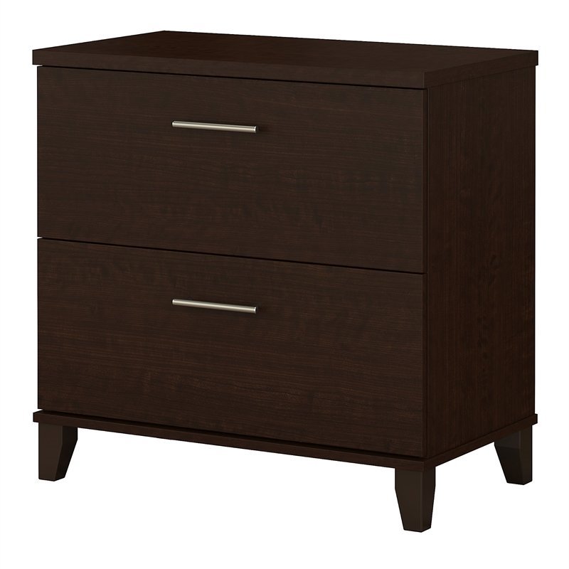 Pemberly Row Lateral File Cabinet in Mocha Cherry - Engineered Wood