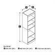 Pemberly Row 25W Closet Organizer in White - Engineered Wood