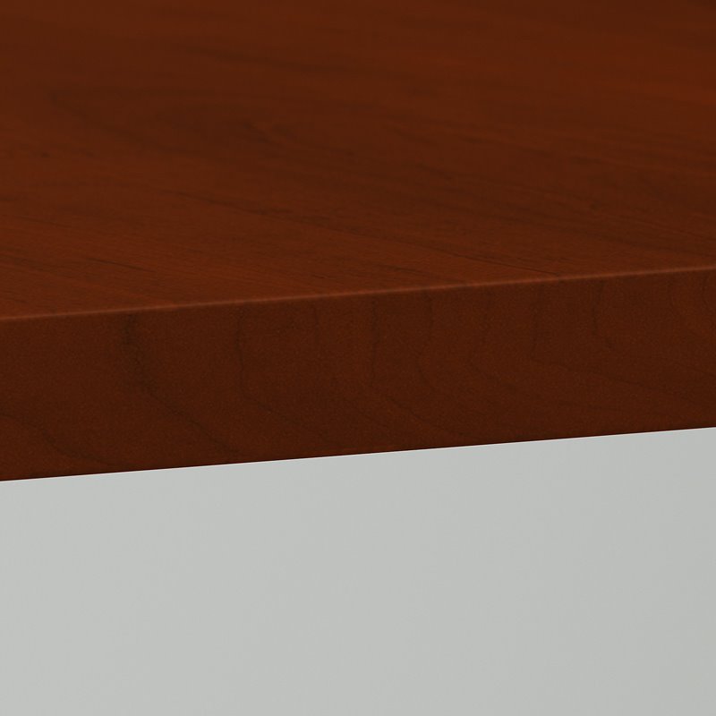 Pemberly Row Engineered Wood 42W Conference Table with Wood Base - Hansen Cherry