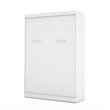 Pemberly Row 59W Contemporary Engineered Wood Full Wall Bed in White