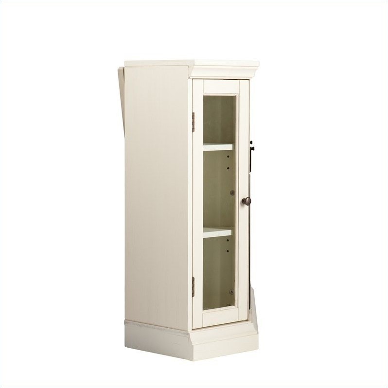 Pemberly Row Modern Convertible Media Electric Fireplace Ivory