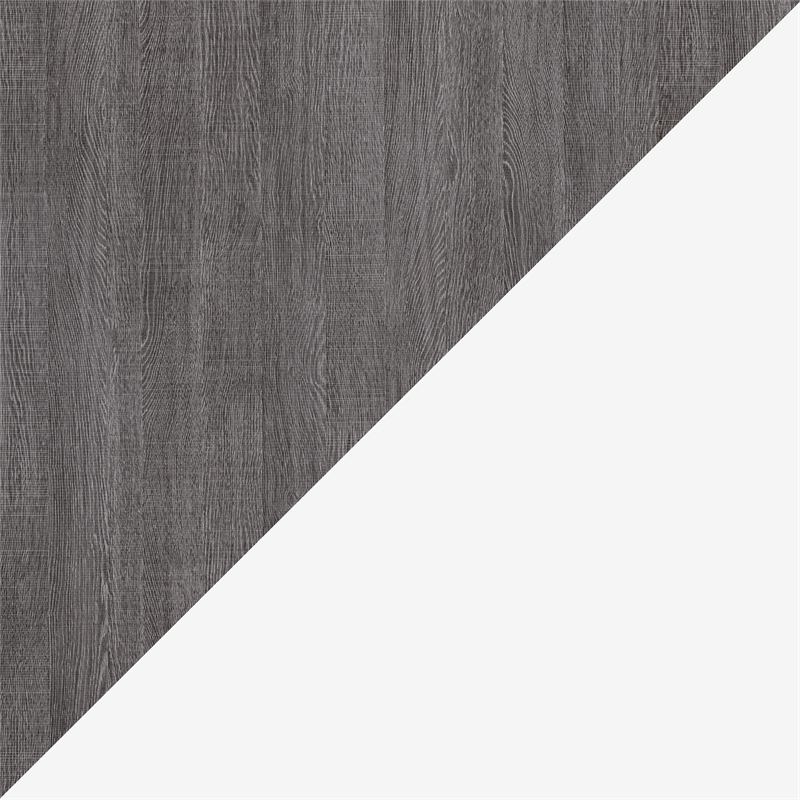 Pemberly Row 59W Transitional Wood / Metal Full Wall Bed in Bark Gray and White