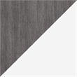 Pemberly Row 59W Transitional Wood / Metal Full Wall Bed in Bark Gray and White