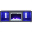 Pemberly Row Fireplace TV Stand for TVs up to 70'' Wide in Gray