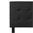 Pemberly Row Modern Upholstered Full Panel Headboard in Black
