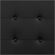 Pemberly Row Modern Upholstered King Panel Headboard in Black