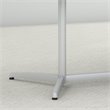 Pemberly Row 96W x 42D Boat Shaped Conference Table with Metal Base - Storm Gray