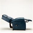 Pemberly Row Modern Navy Blue Faux Leather Traditional Lift Chair
