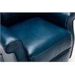 Pemberly Row Modern Navy Blue Faux Leather Traditional Lift Chair