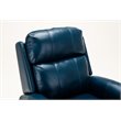 Pemberly Row Modern Navy Blue Faux Leather Traditional Lift Chair