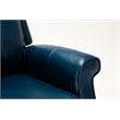 Pemberly Row Modern Navy Blue Faux Leather Traditional Lift Chair