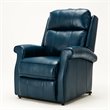 Pemberly Row Modern Navy Blue Faux Leather Traditional Lift Chair