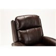 Pemberly Row Modern Brown Faux Leather Traditional Lift Chair