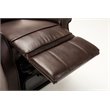 Pemberly Row Modern Brown Faux Leather Traditional Lift Chair