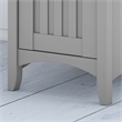 Pemberly Row Modern L Shaped Desk with Storage in Cape Cod Gray