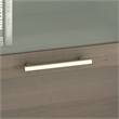 Pemberly Row Contemporary 60W Wood Hutch for L Shaped Desk in Gray