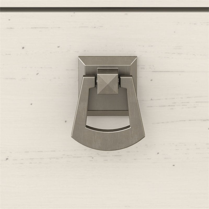 Pemberly Row Contemporary Entryway Storage Set in Antique White