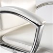 Pemberly Row Modern High Back Leather Executive Chair in White