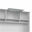 Pemberly Row Modern 60W Hutch with door in White - Engineered Wood
