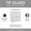 Pemberly Row 2 Drawer Lateral File Cabinet in White - Engineered Wood