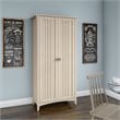 Pemberly Row Kitchen Pantry Cabinet with Doors in Antique White