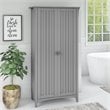 Pemberly Row Bathroom Storage Cabinet with Doors in Cape Cod Gray